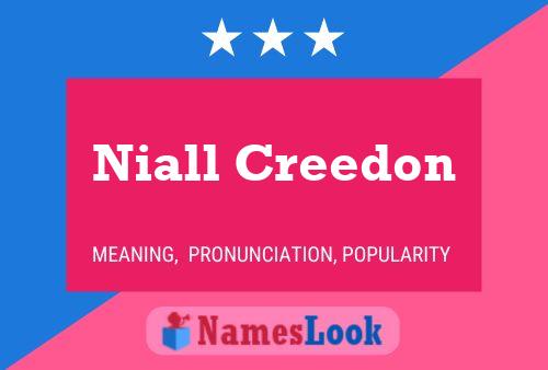 Niall Creedon Name Poster