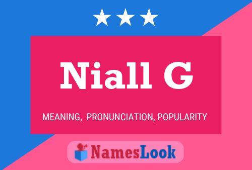 Niall G Name Poster