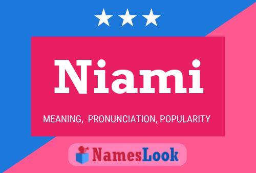 Niami Name Poster