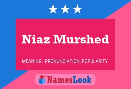 Niaz Murshed Name Poster