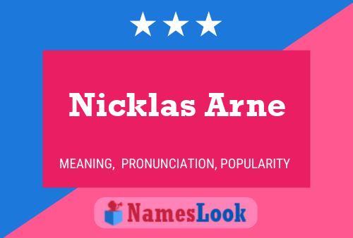 Nicklas Arne Name Poster