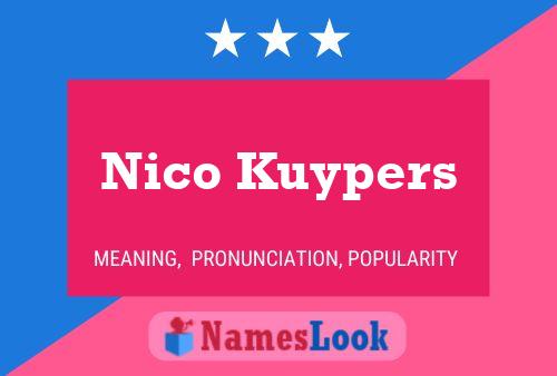 Nico Kuypers Name Poster