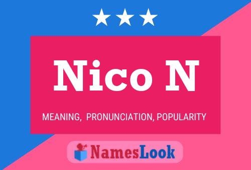 Nico N Name Poster