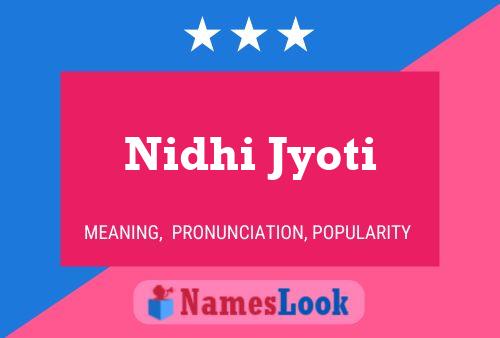 Nidhi Jyoti Name Poster