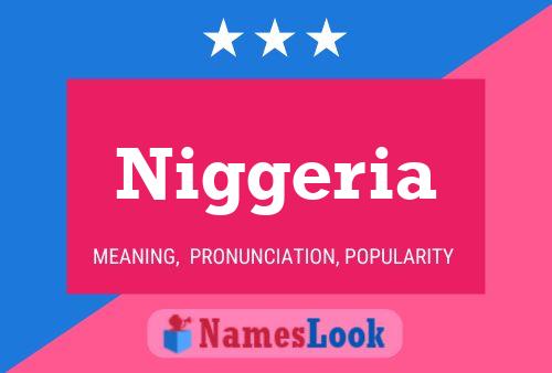 Niggeria Name Poster