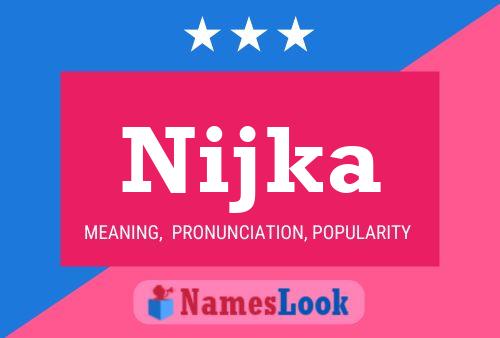 Nijka Name Poster