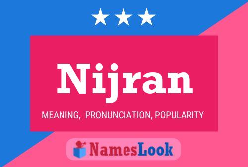 Nijran Name Poster