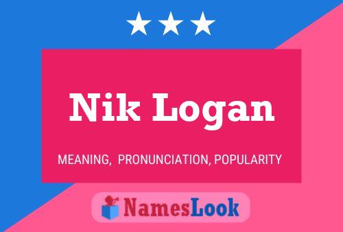 Nik Logan Name Poster