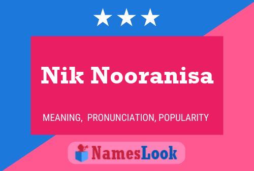 Nik Nooranisa Name Poster