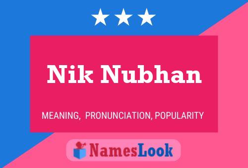 Nik Nubhan Name Poster