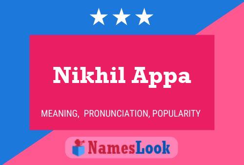 Nikhil Appa Name Poster