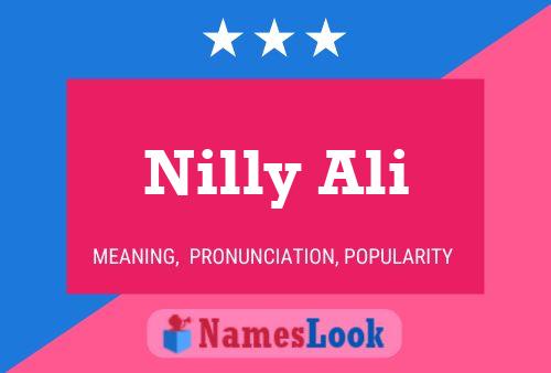 Nilly Ali Name Poster