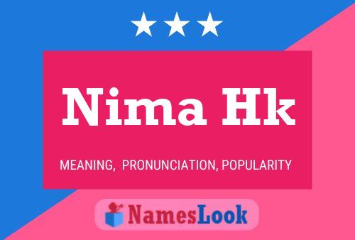 Nima Hk Name Poster