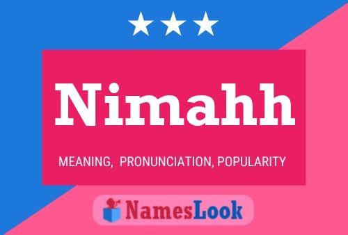 Nimahh Name Poster