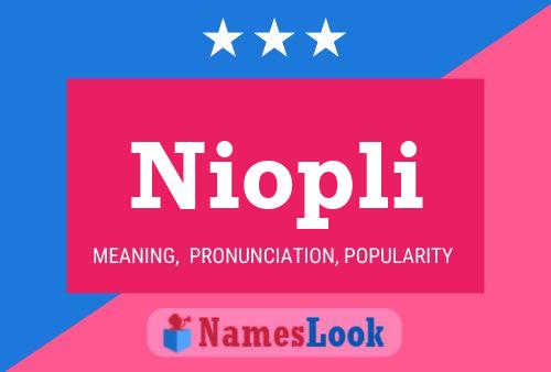 Niopli Name Poster