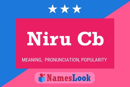 Niru Cb Name Poster