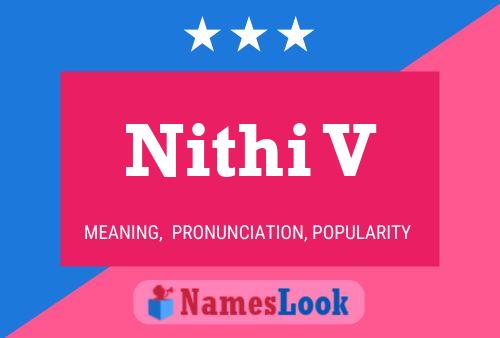 Nithi V Name Poster