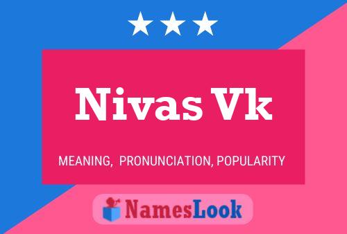 Nivas Vk Name Poster