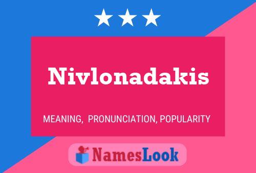 Nivlonadakis Name Poster