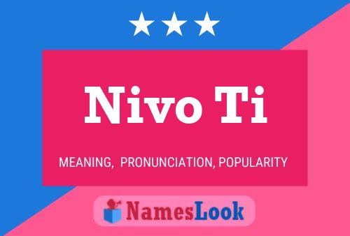 Nivo Ti Name Poster