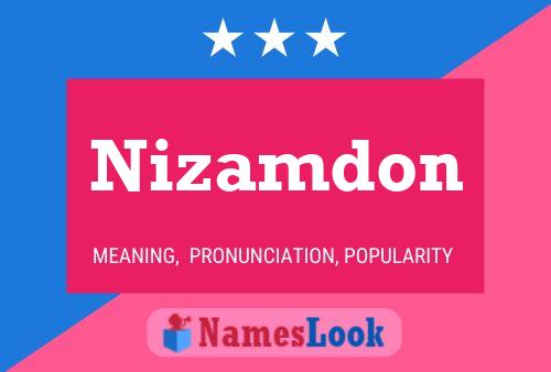 Nizamdon Name Poster