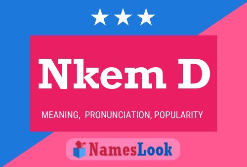 Nkem D Name Poster