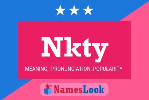 Nkty Name Poster