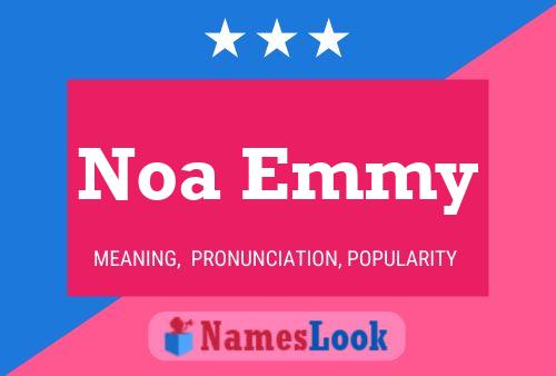 Noa Emmy Name Poster