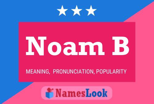 Noam B Name Poster