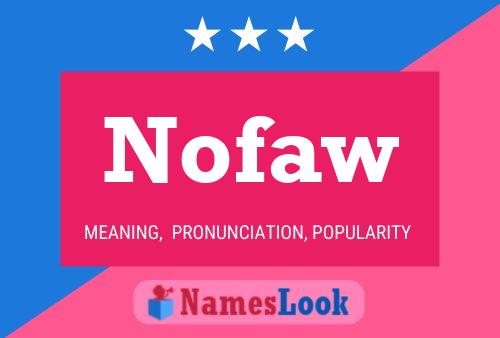 Nofaw Name Poster