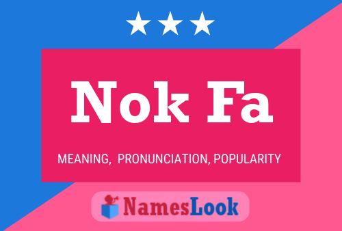 Nok Fa Name Poster