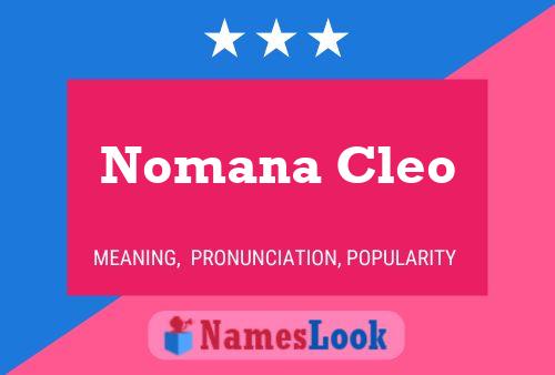 Nomana Cleo Name Poster