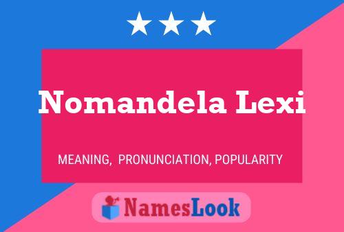 Nomandela Lexi Name Poster