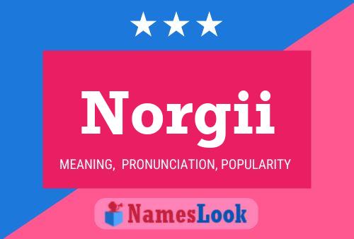 Norgii Name Poster