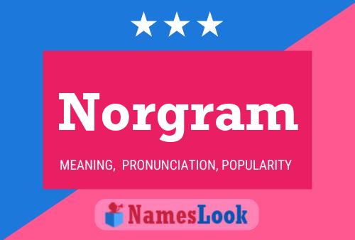 Norgram Name Poster