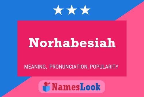 Norhabesiah Name Poster