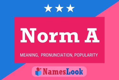 Norm A Name Poster