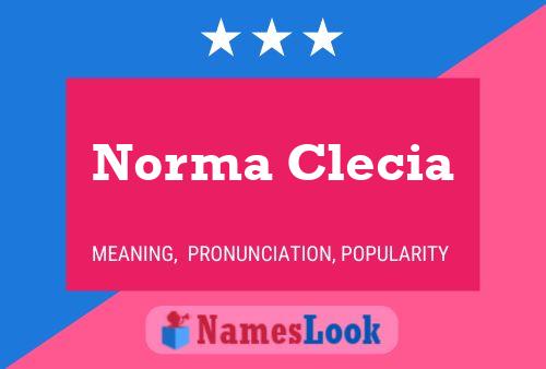 Norma Clecia Name Poster