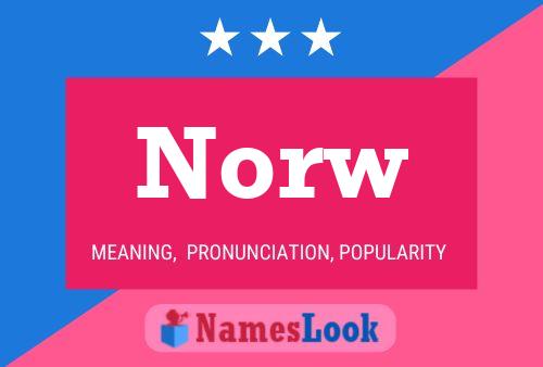 Norw Name Poster