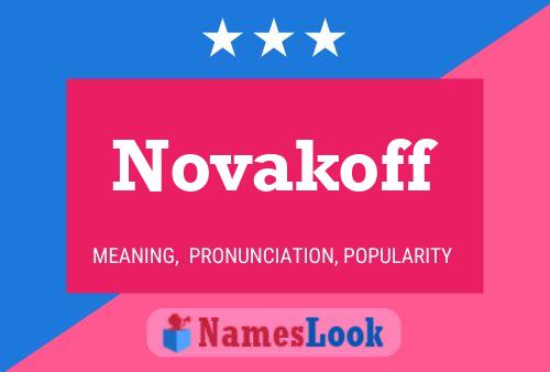 Novakoff Name Poster