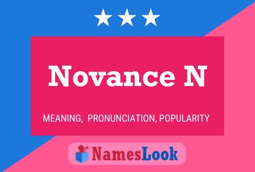 Novance N Name Poster