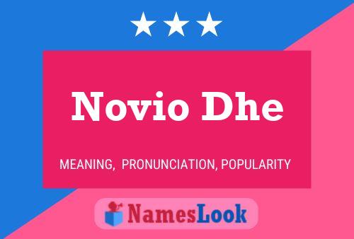 Novio Dhe Name Poster