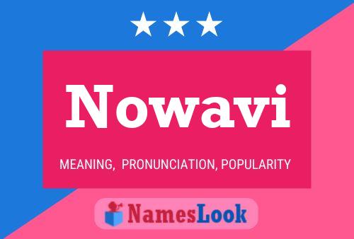 Nowavi Name Poster