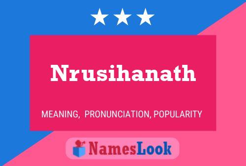 Nrusihanath Name Poster