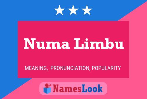 Numa Limbu Name Poster