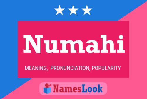 Numahi Name Poster