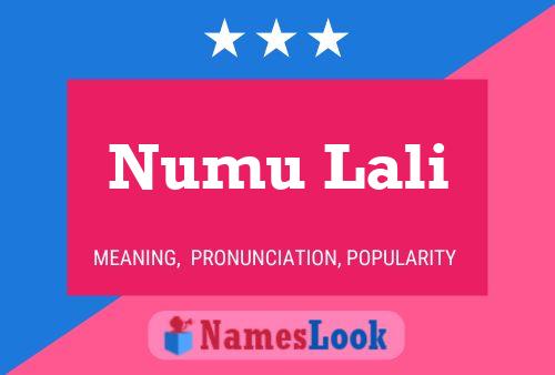 Numu Lali Name Poster