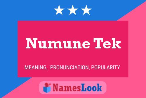 Numune Tek Name Poster