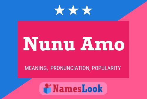 Nunu Amo Name Poster