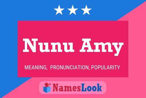 Nunu Amy Name Poster